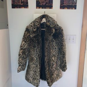 LAST CHANCE Nasty Gal Leopard Fur Coat